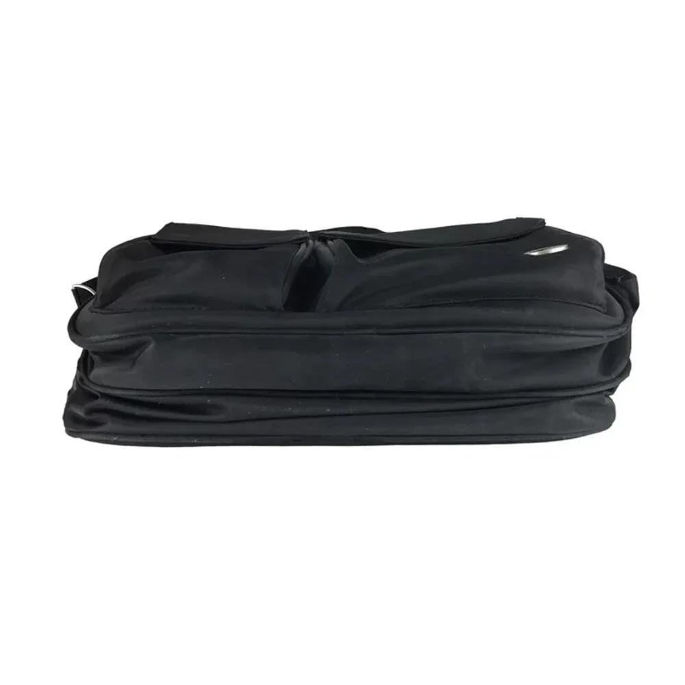 American Tourister Unisex Adults Black Nylon Divider Double Handles Laptop‎ Bag